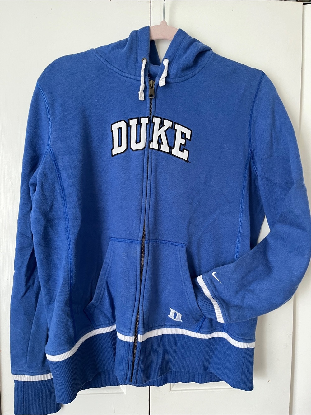 Duke Nike Blue Full-Zip Hoodie with Hood